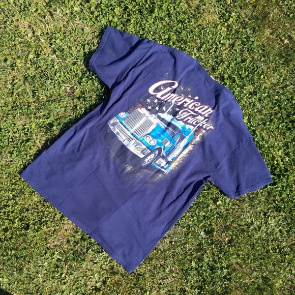 Hurry! Store Close Next Week!!✨️💙American Trucker T for Unusex💙✨️ - Picture 1 of 4